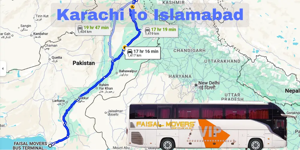 Faisal Movers Karachi to Islamabad